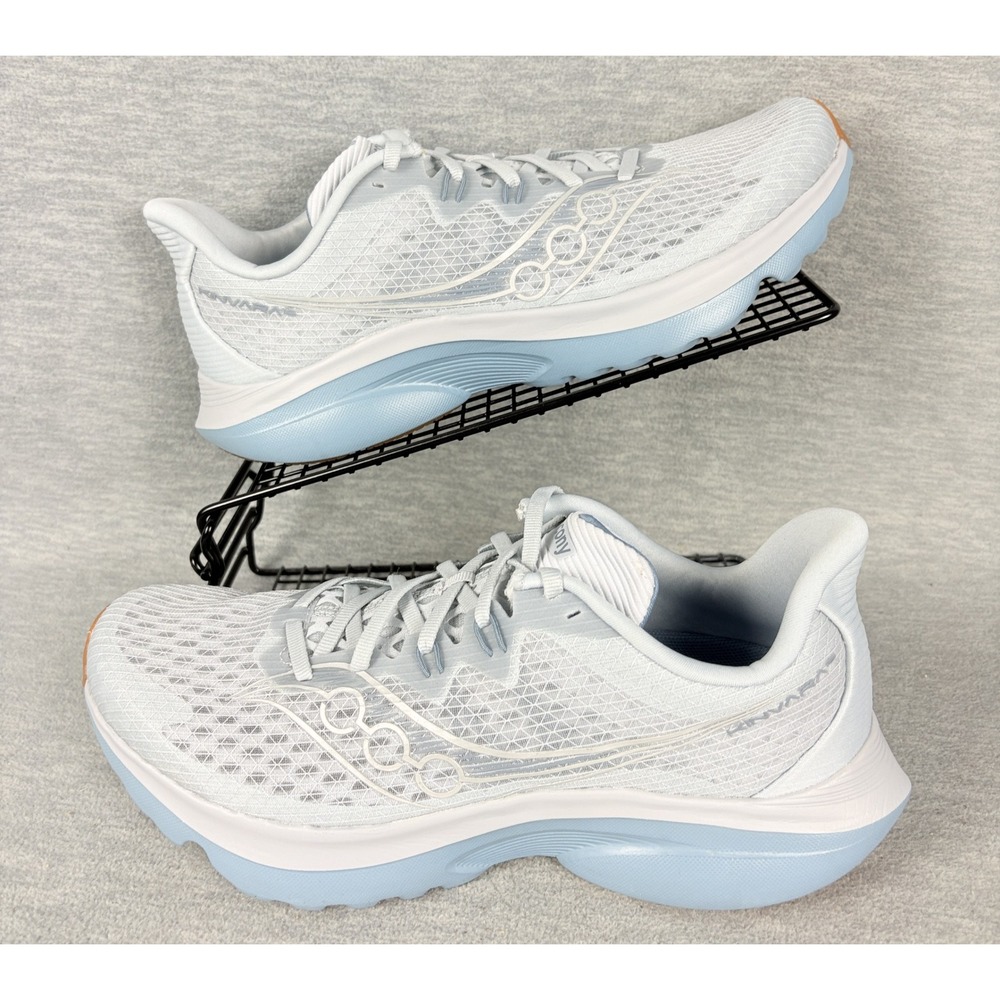 Saucony Kinvara 15 Running Sneakers Mens 9.5 Blue Cloud Storm White Comfort